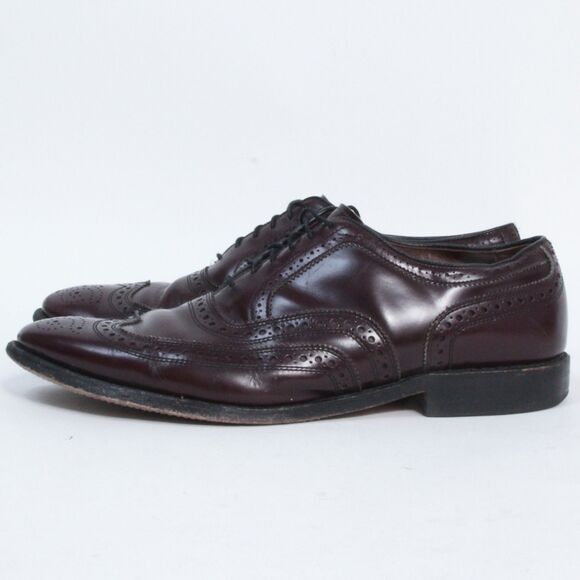 Allen Edmonds McAllister Men\'s Burgundy Wingtip Oxford Dress Shoes Size 10.5 main image 10